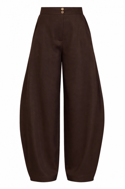 Штани-балони коричневого кольору