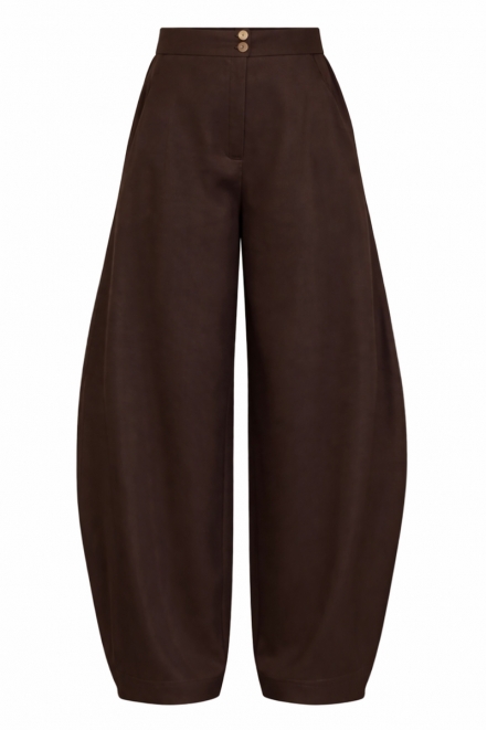 Штани-балони коричневого кольору