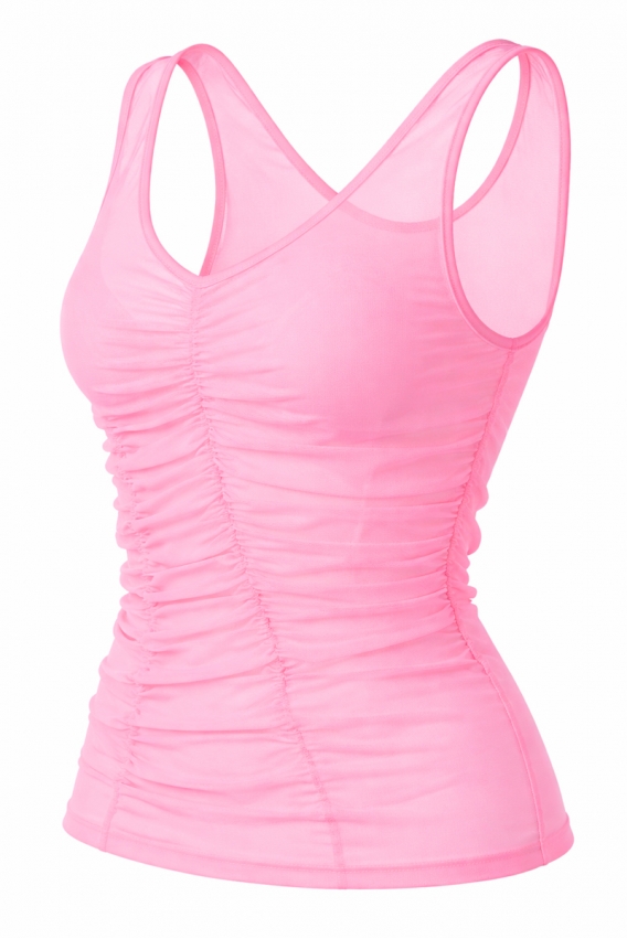 Майка з сітки зі стяжками 