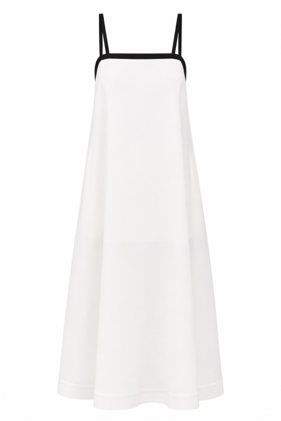 Сарафан білий з відкритою спинкою 