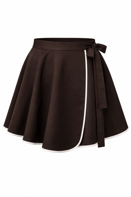 Спідниця-шорти коричневого кольору