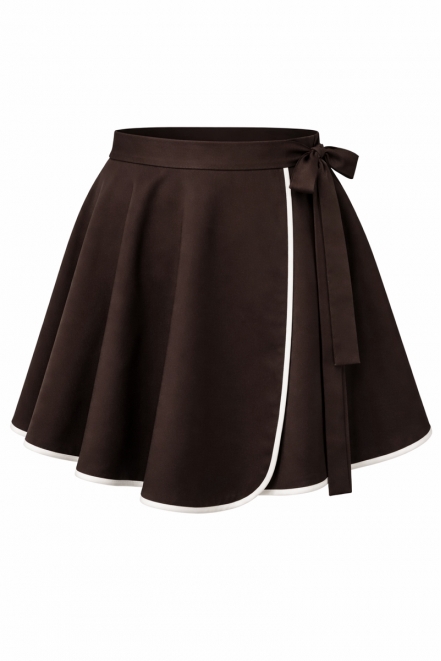 Спідниця-шорти коричневого кольору