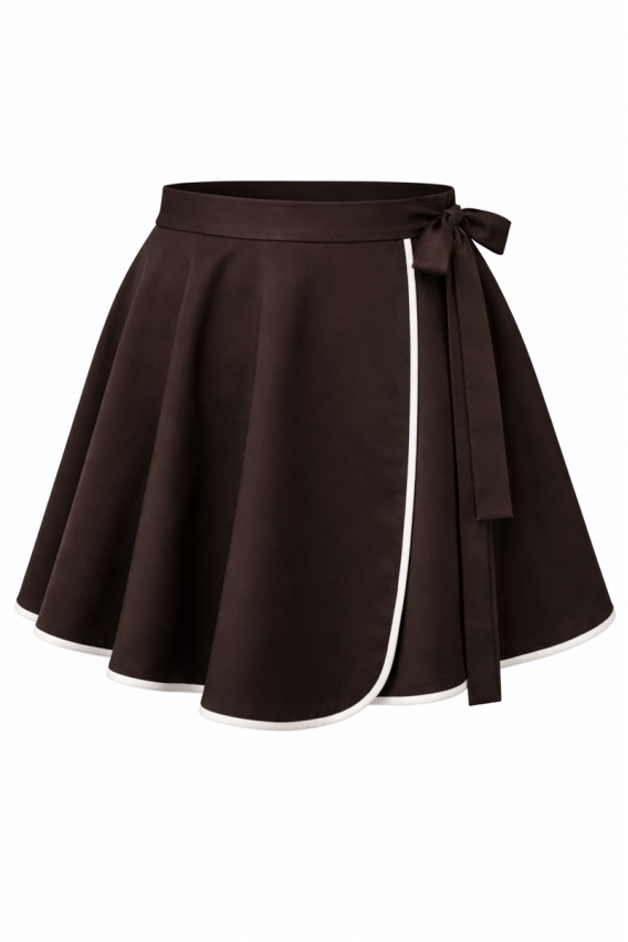 Спідниця-шорти коричневого кольору 