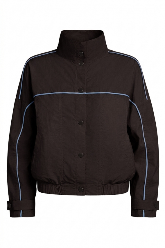 Бомбер-вітровка шоколадного кольору 