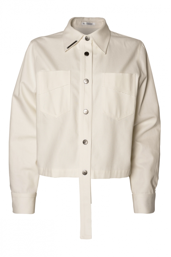 Куртка з деніму білого кольору  