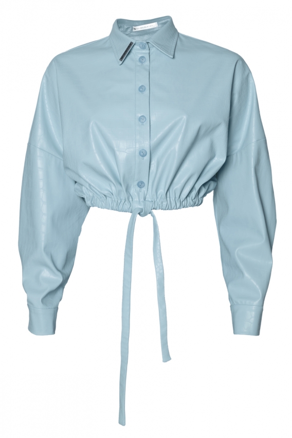 Vicia ecoleather jacket blue 