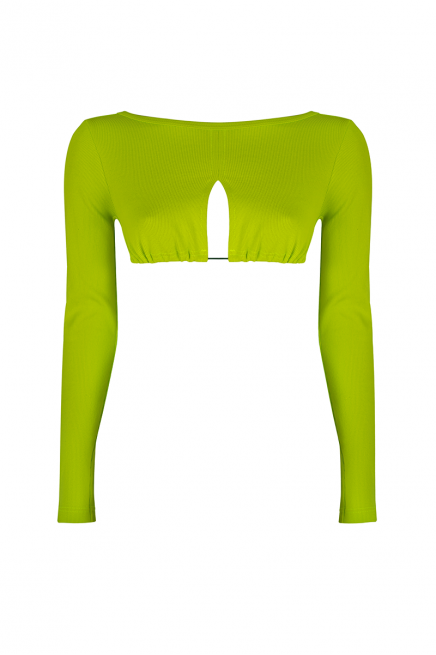 Lime jersey top