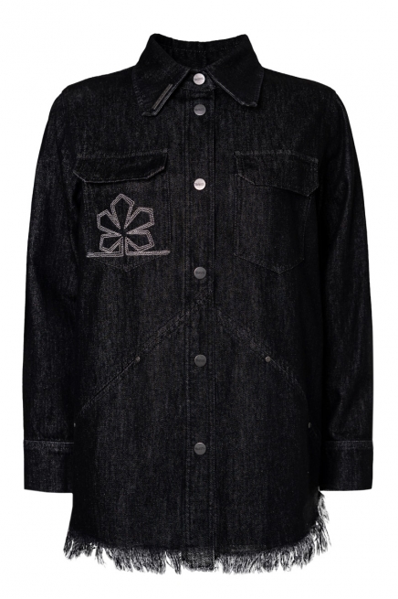 Black shirt-jacket