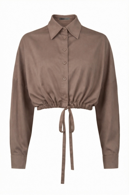 Beige cropped shirt Beige cropped shirt
