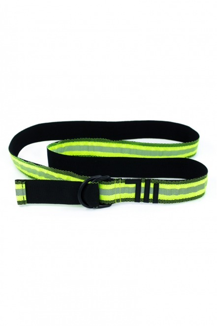 Пасок-тасьма чорно-зелений неоновий 40мм