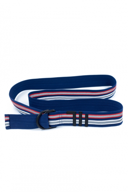 Пасок-тасьма синьо-біло-червоно-сірий 40мм