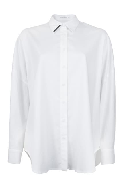 White oversized shirt