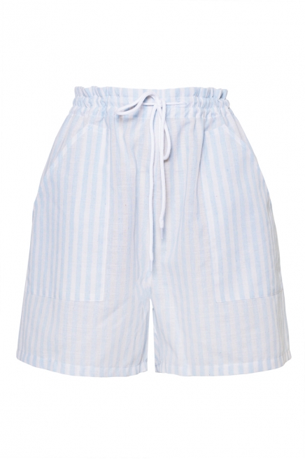 Striped shorts with elastic band