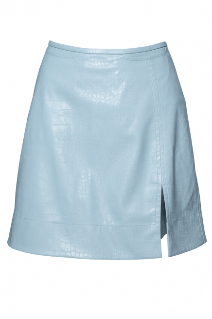 A-silhouette mini skirt blue