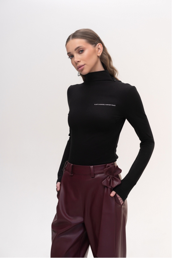 Basic black turtleneck 