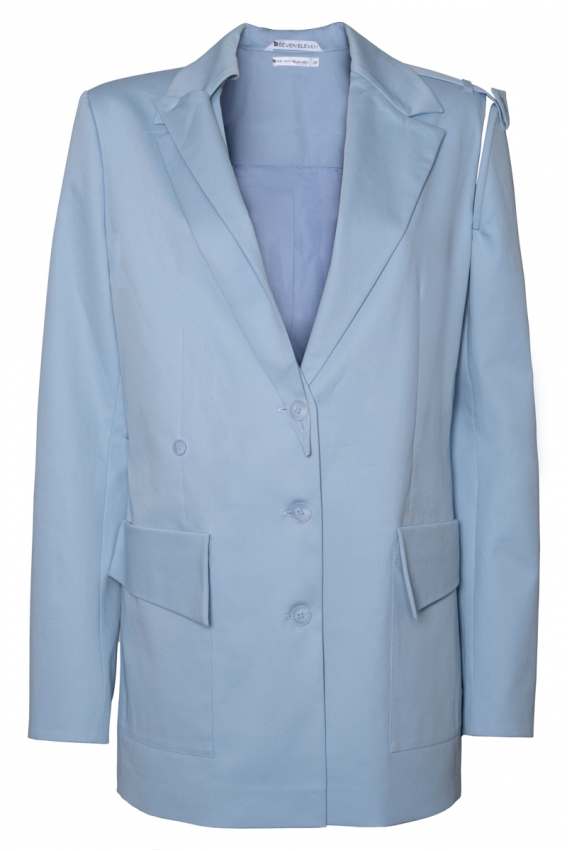 Blue jacket with detachable side Lamia  