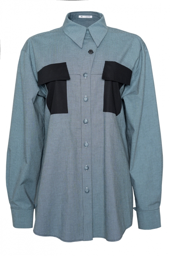 Loose-fit plaid shirt Gentiana 