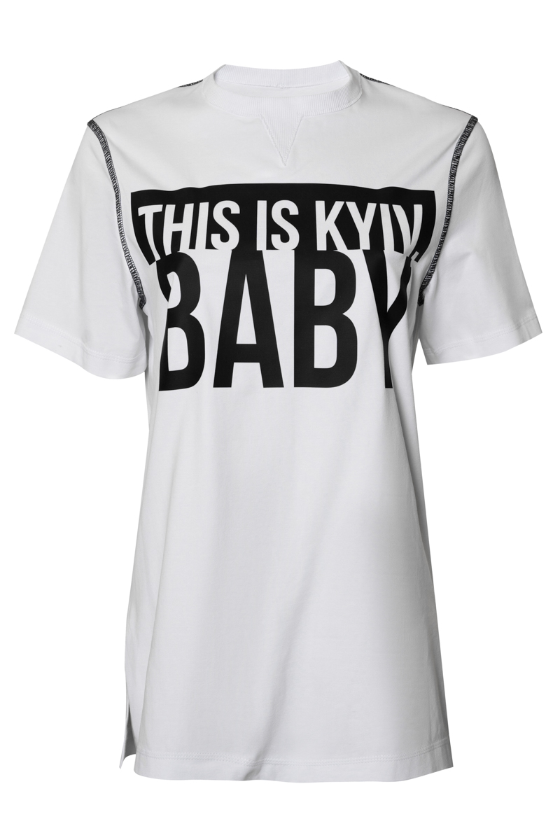 White t-shirt This is KYIV, baby