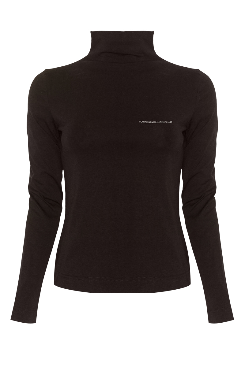 Basic brown turtleneck photo