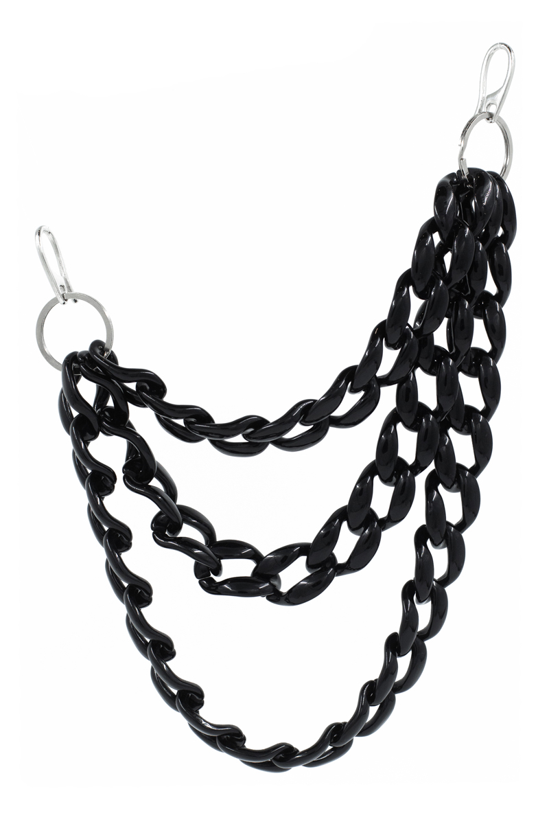 Black triple chain