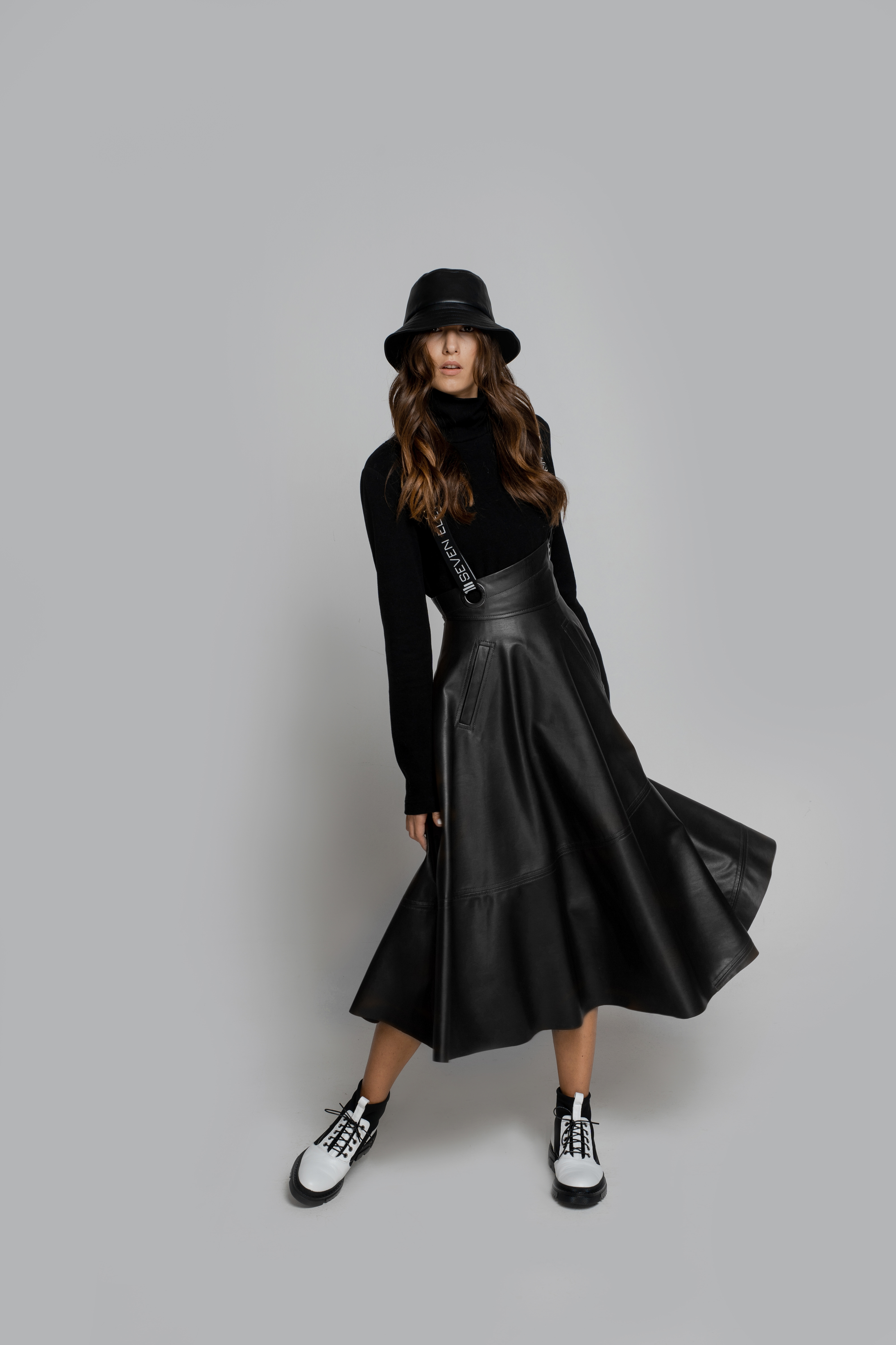 Skirt-sundress - 0SE16SkrtBrcMdLthrB