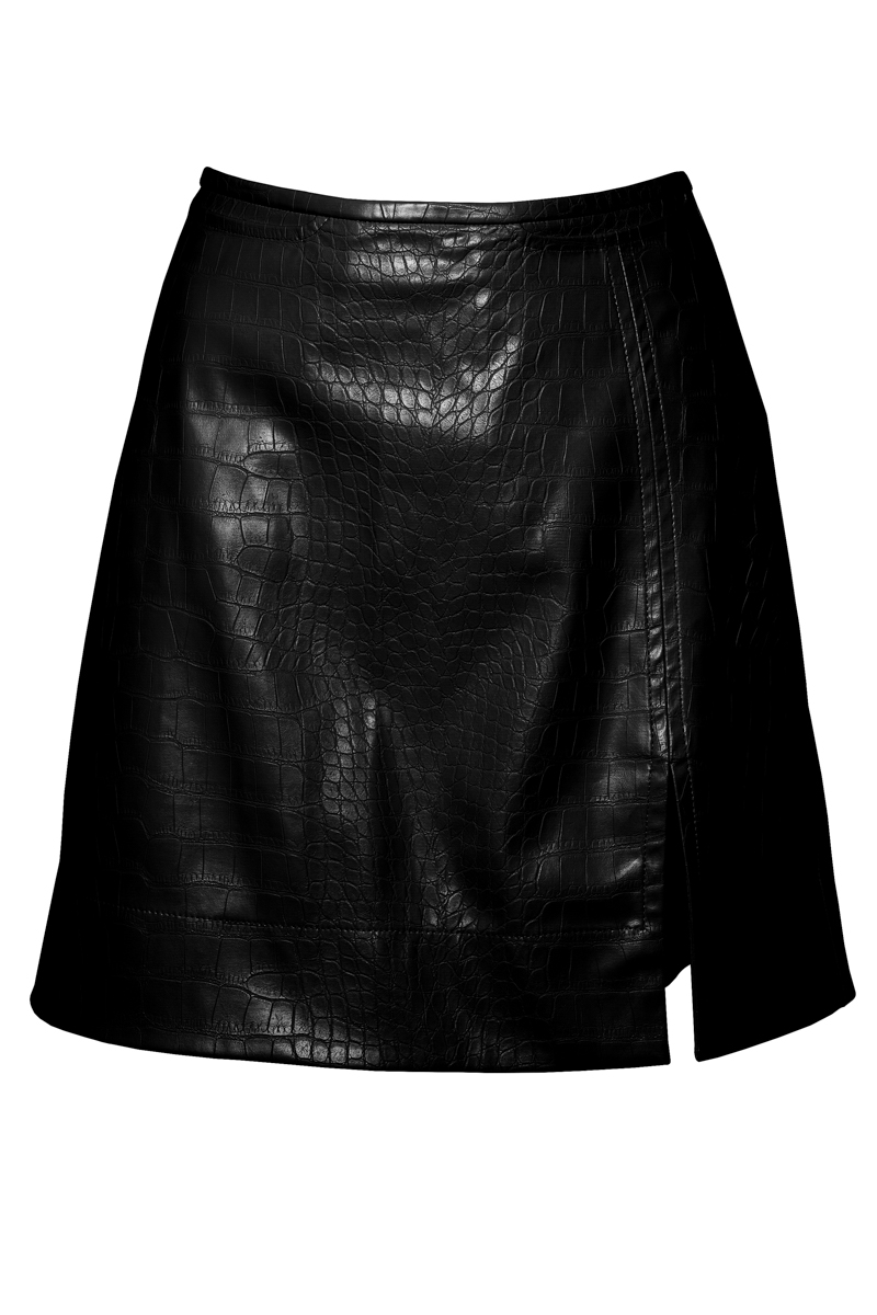 A-silhouette mini skirt black