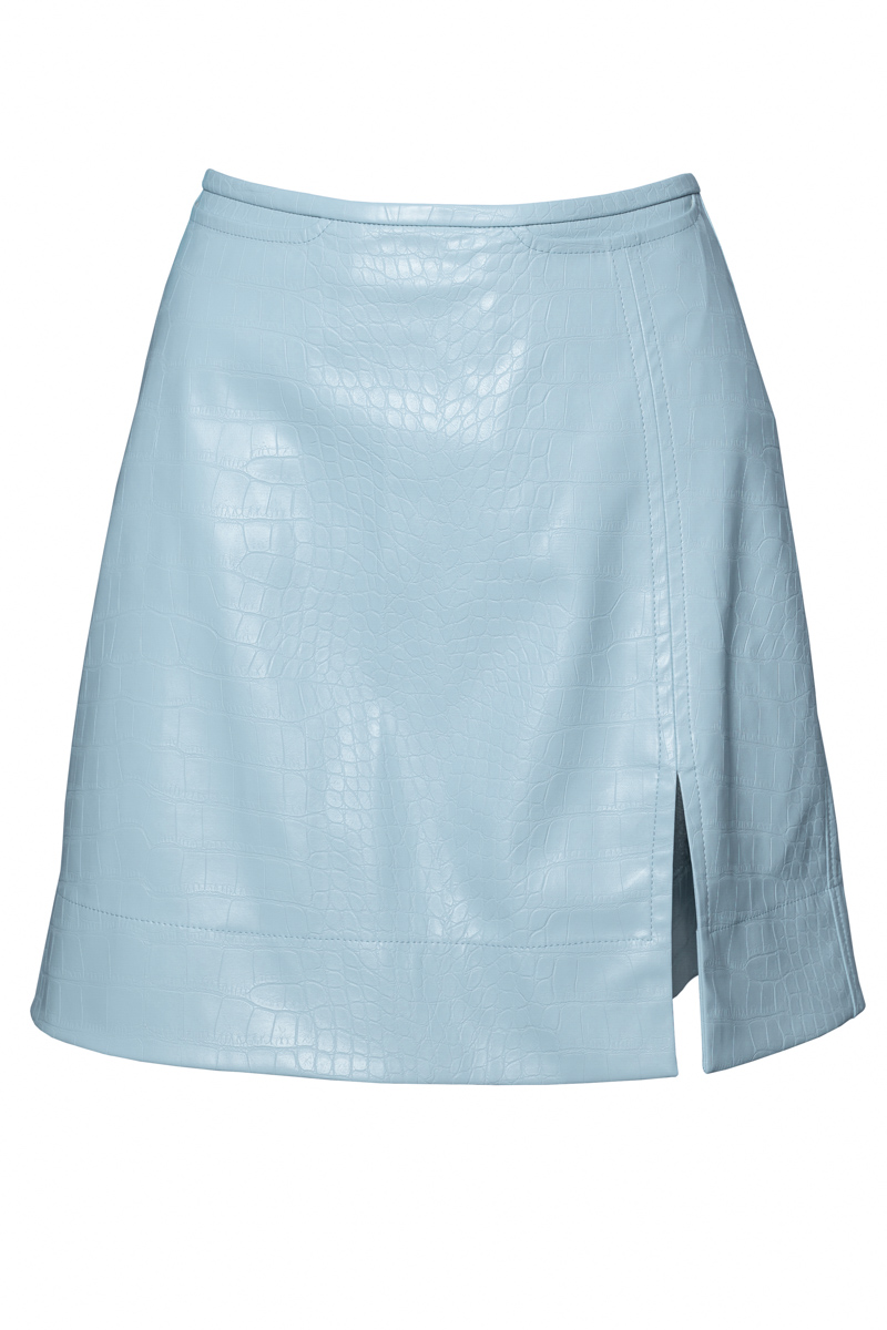 A-silhouette mini skirt blue photo