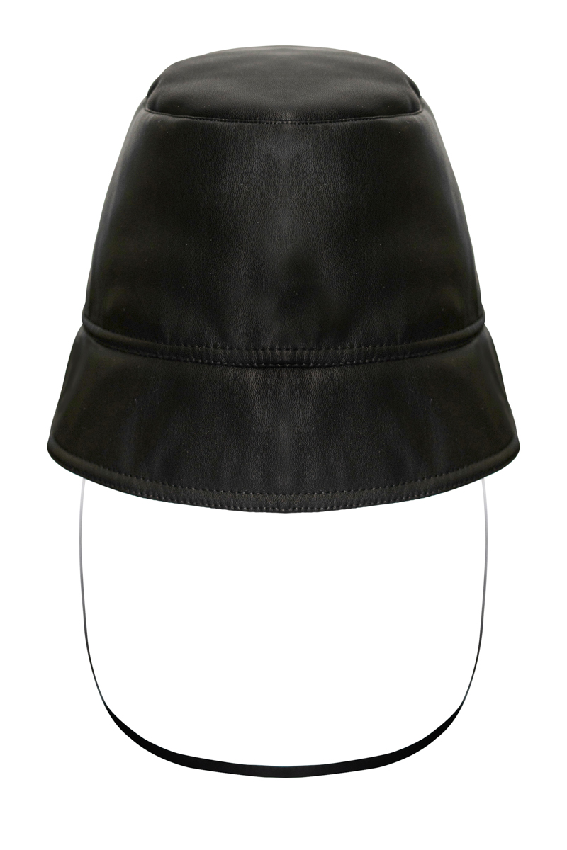 Vegan leather fishman hat with protect screen photo