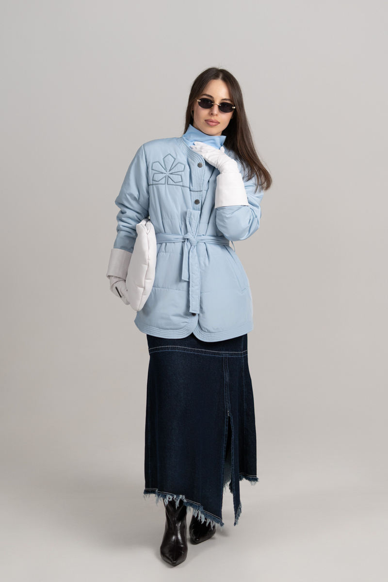Куртка кімоно блакитна фото Куртка кімоно блакитна фото 2