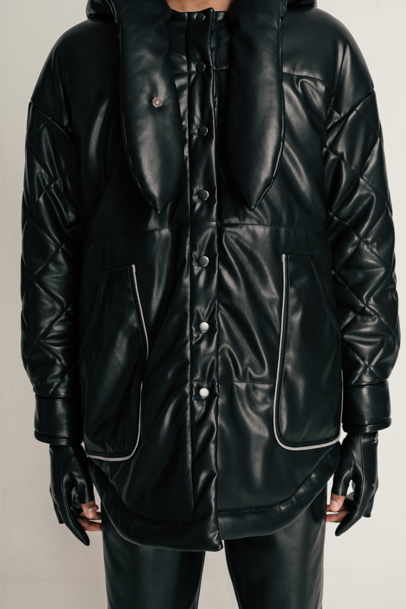 Vegan leather jacket Astera photo 4