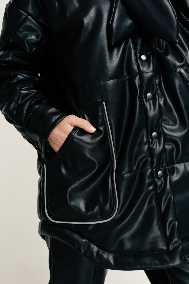 Vegan leather jacket Astera photo 5