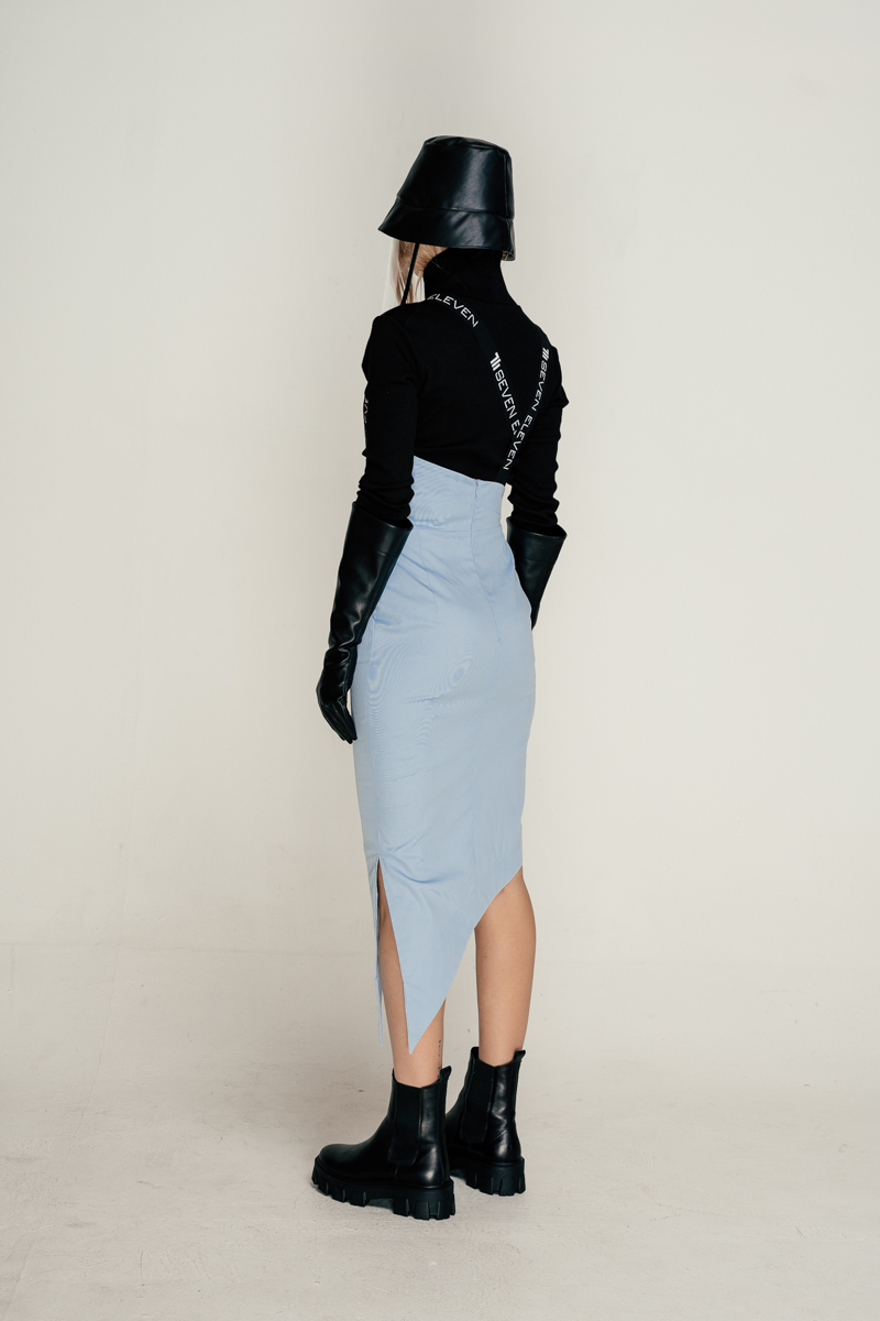Asymmetrical tight-fitting skirt Dille photo 3