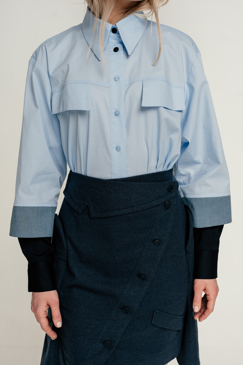 Semi-fitted shirt with double cuff Buxale photo 5