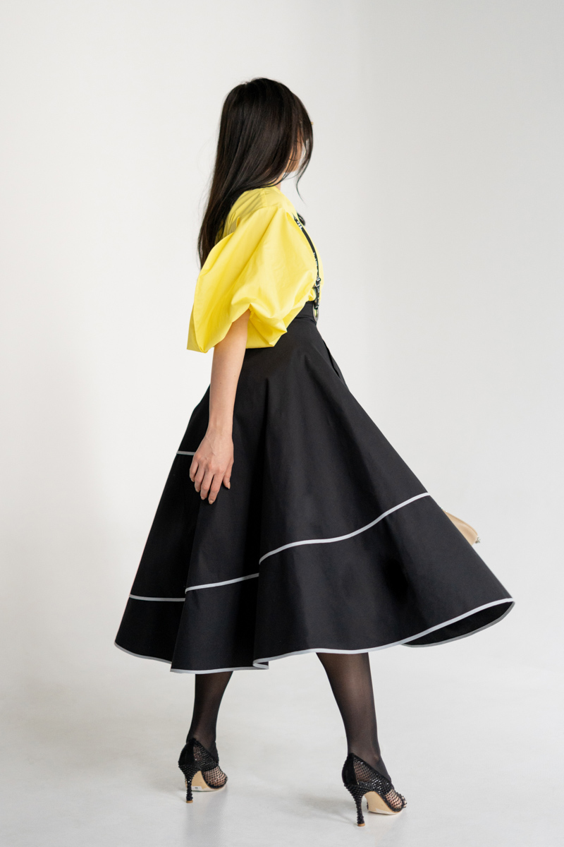 Black midi skirt photo 5