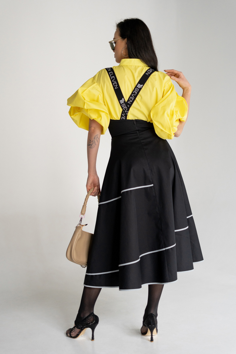 Black midi skirt photo 9