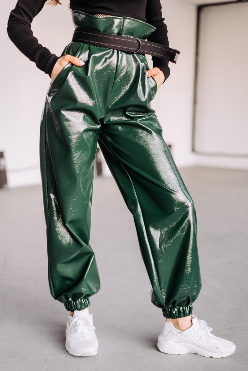 Patent Leather Track Pants photo 5
