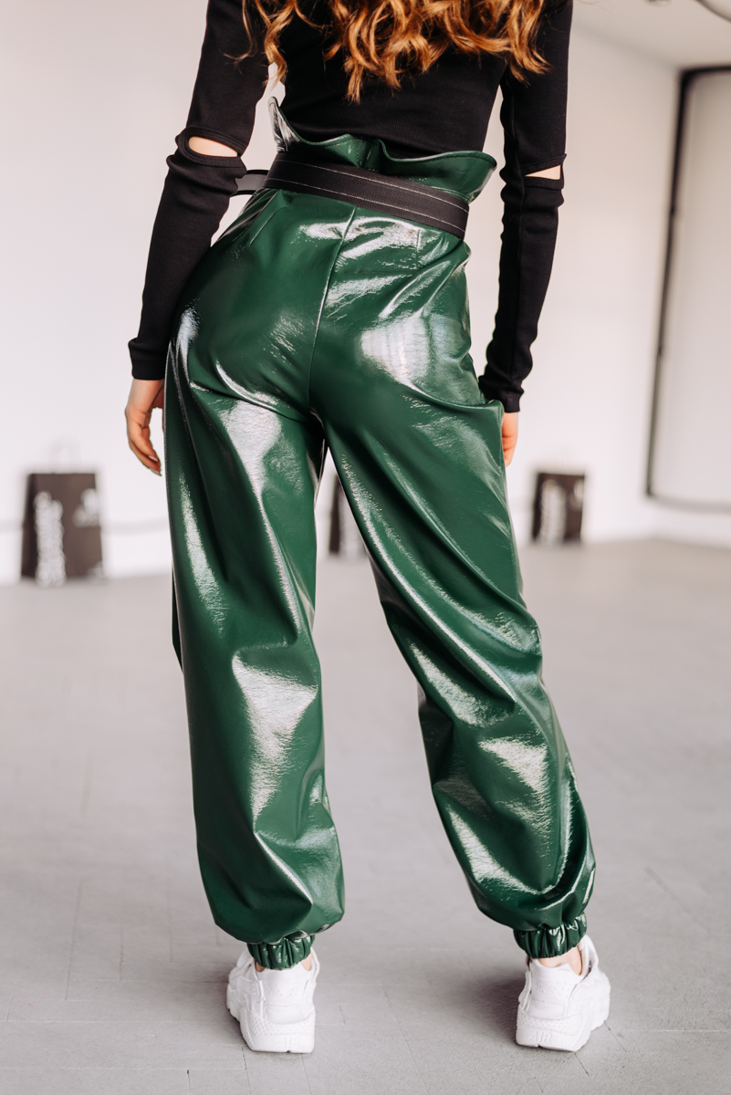 Patent Leather Track Pants photo 3