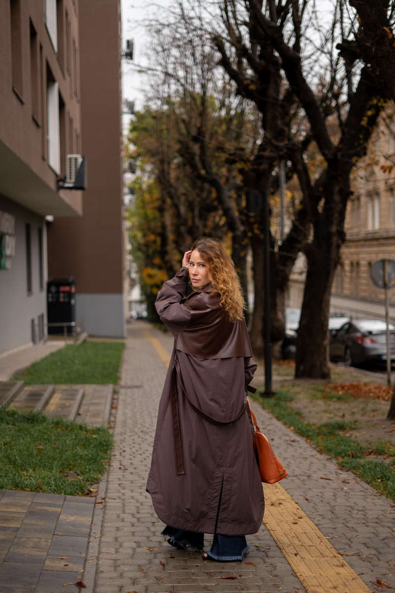 Chocolate trench coat photo Chocolate trench coat photo 4