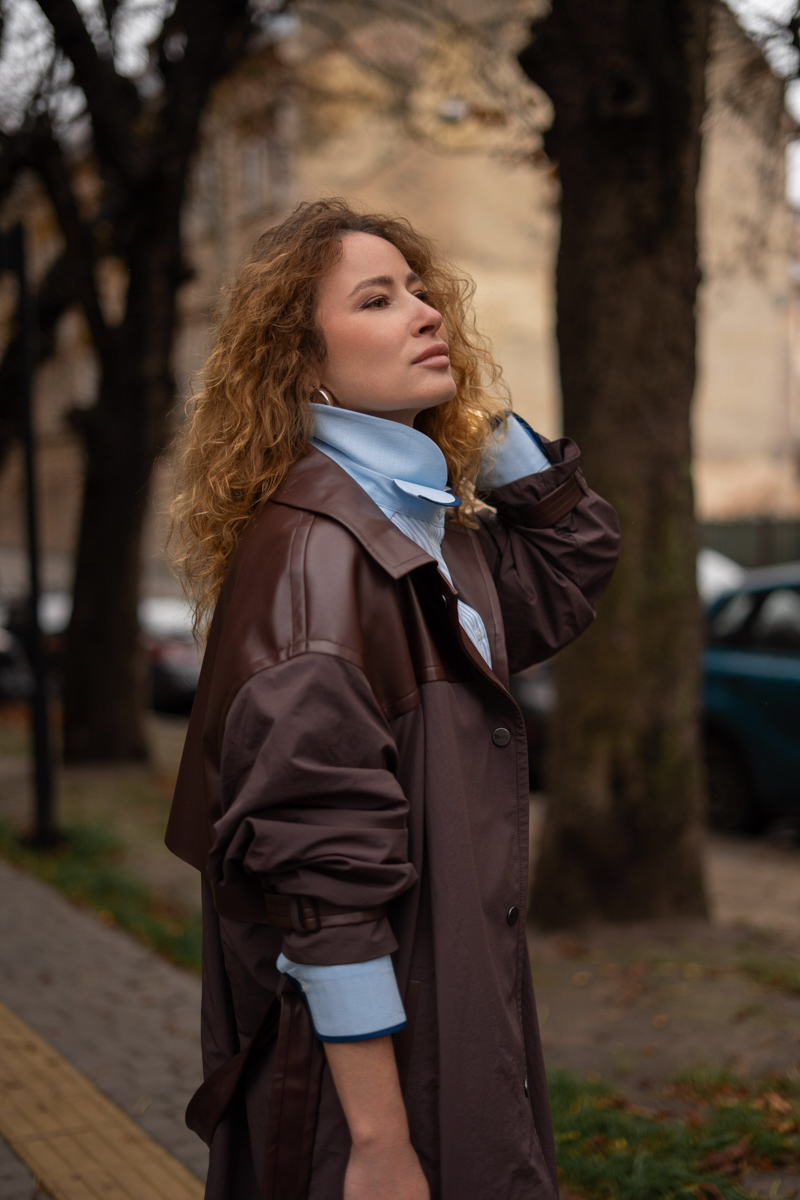 Chocolate trench coat photo Chocolate trench coat photo 3