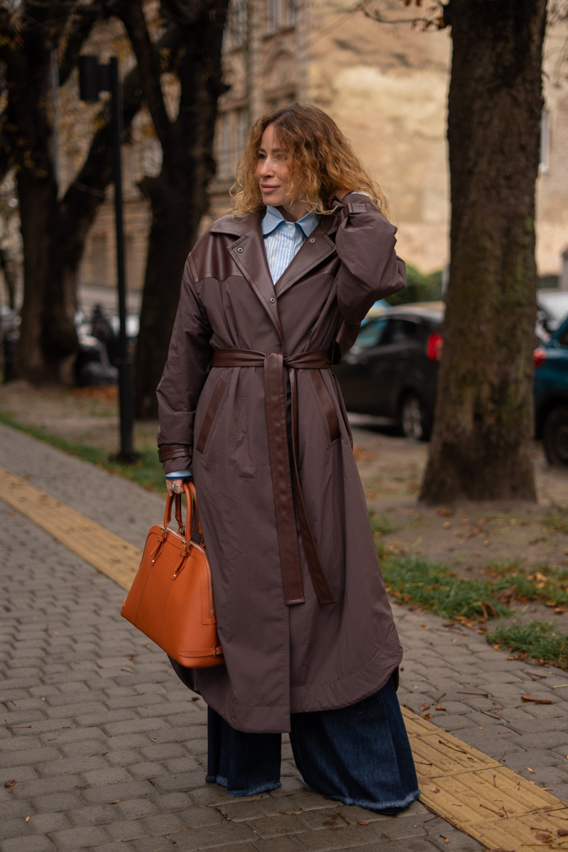 Chocolate trench coat photo Chocolate trench coat photo 1
