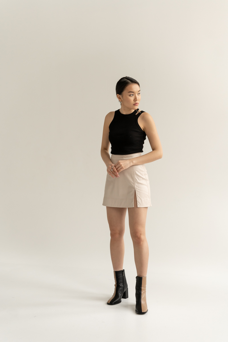 A-silhouette mini skirt  photo 1