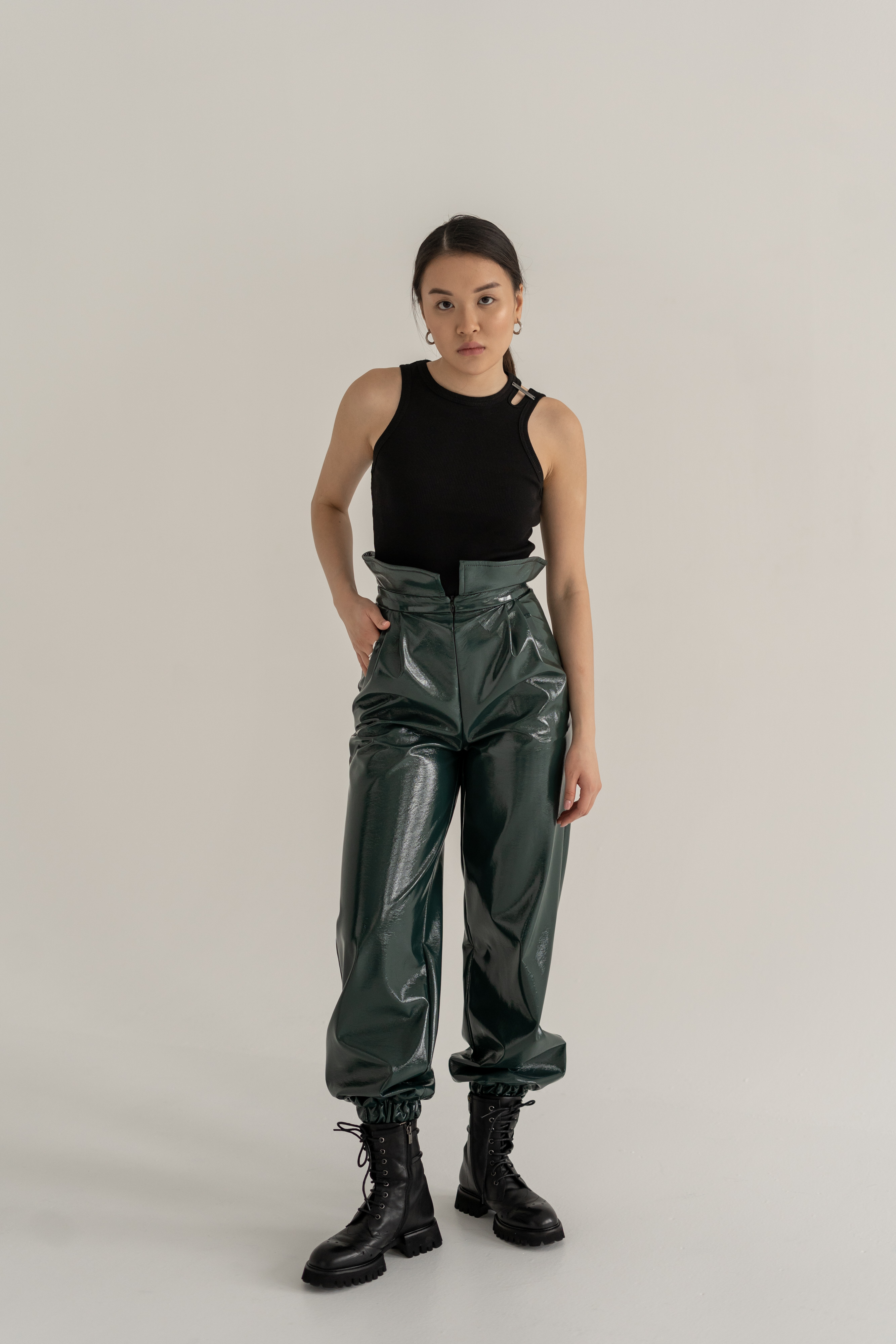 Patent Leather Track Pants photo 1