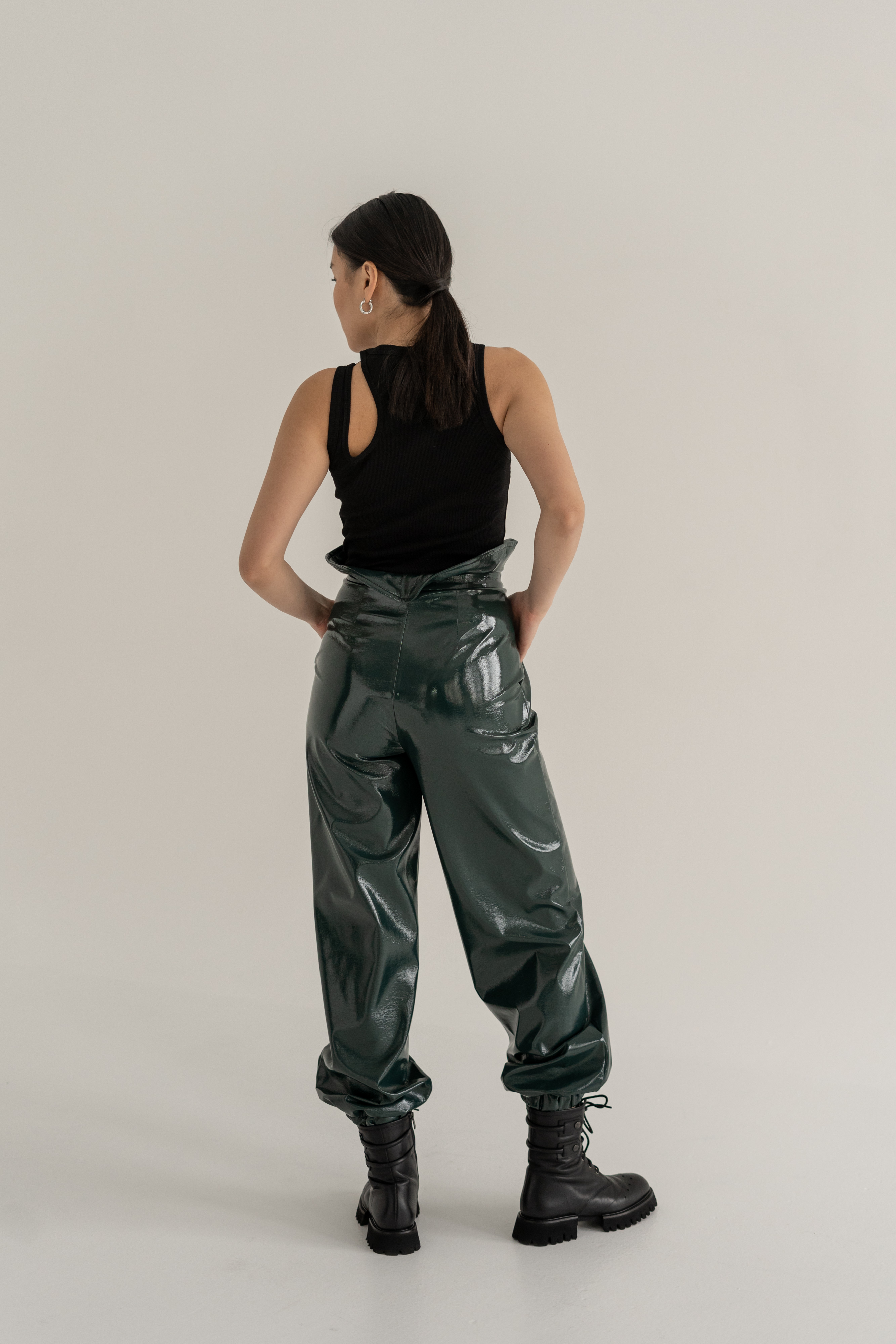 Patent Leather Track Pants photo 2