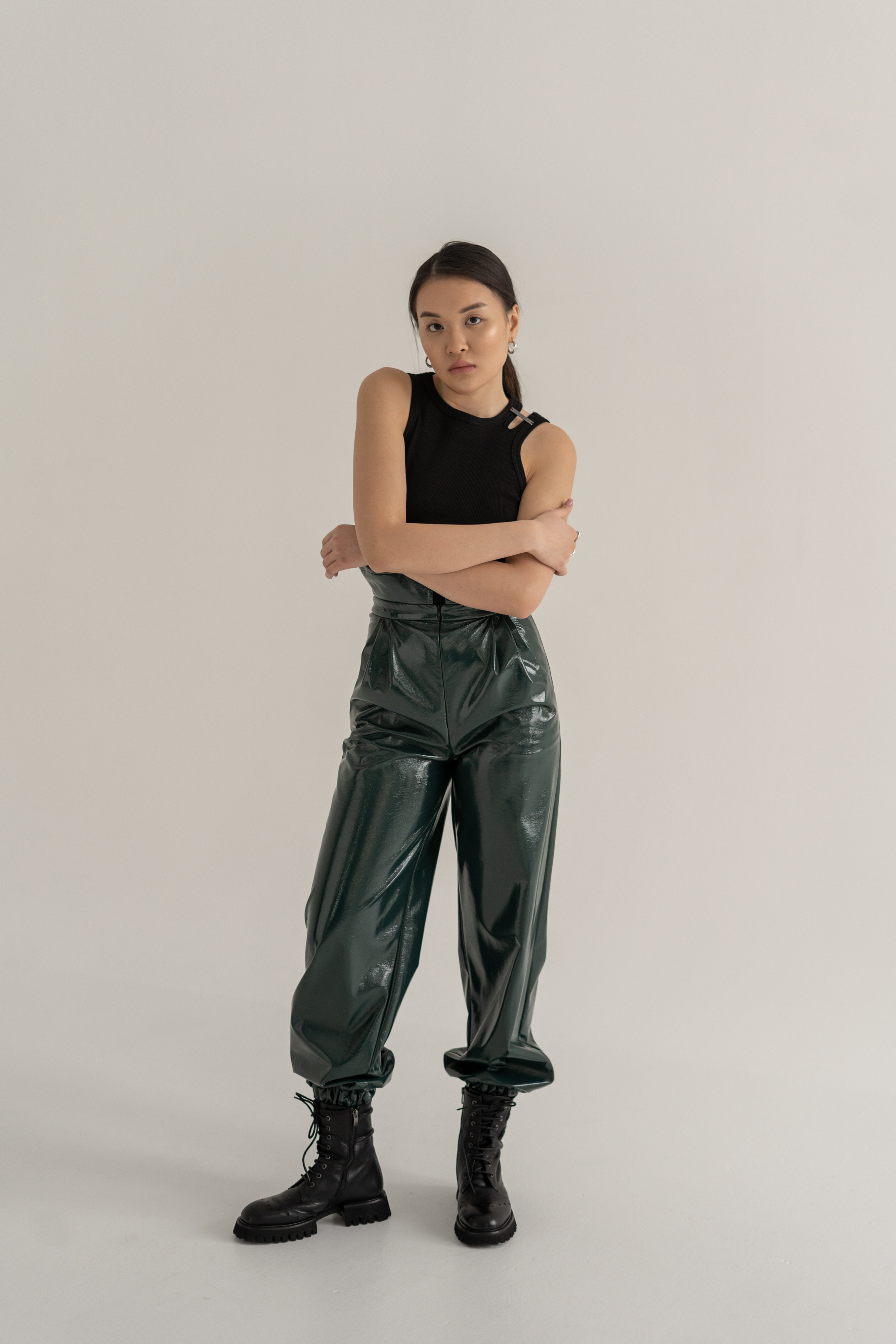 Patent Leather Track Pants photo 6