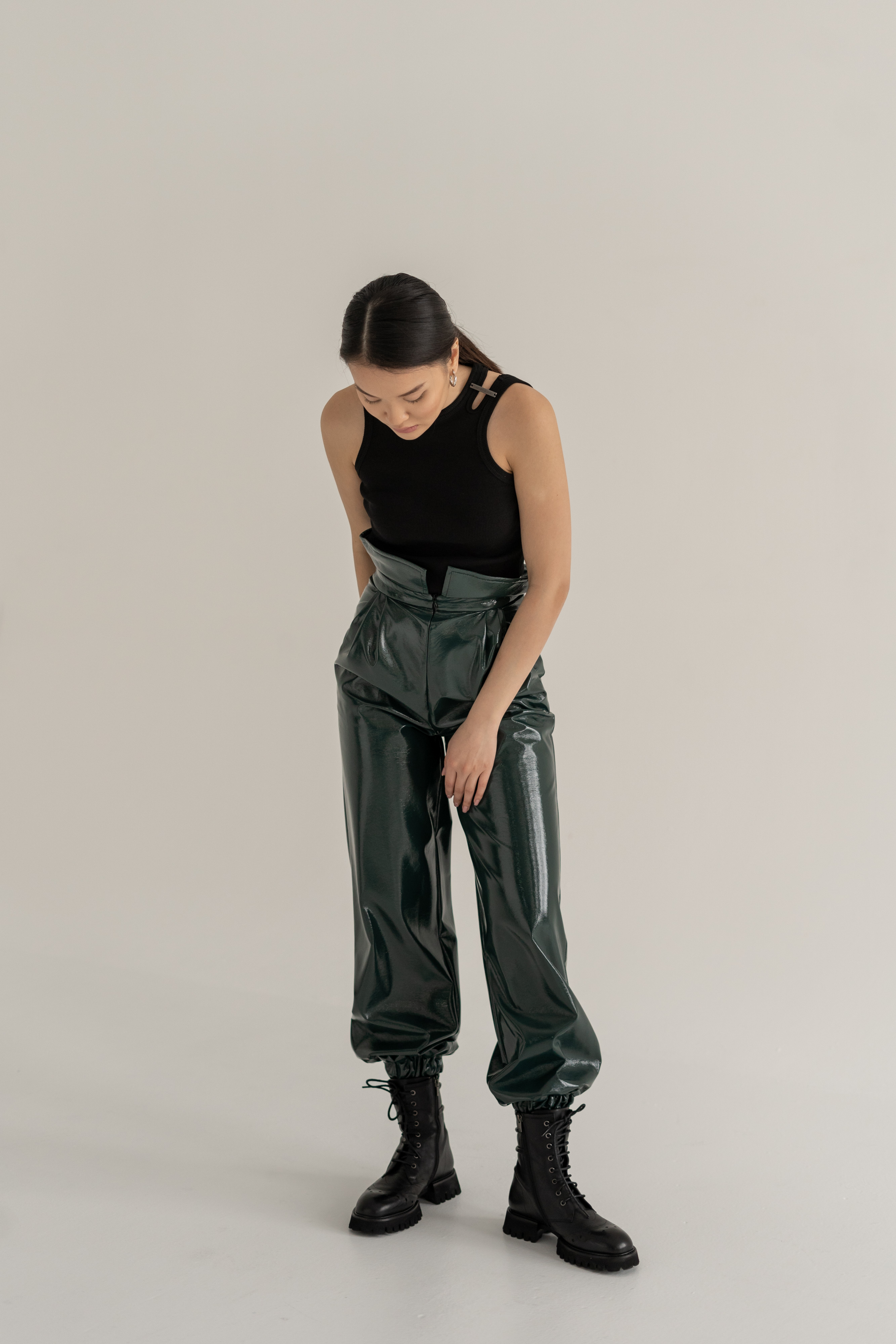 Patent Leather Track Pants photo 4