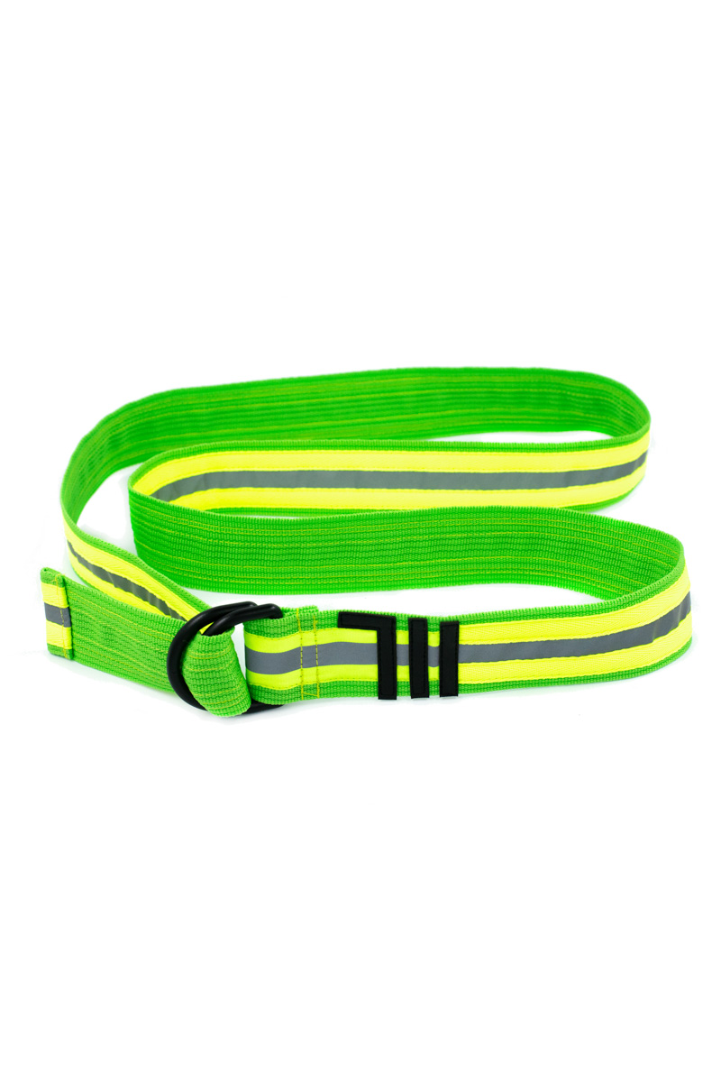 Green neon nylon belt